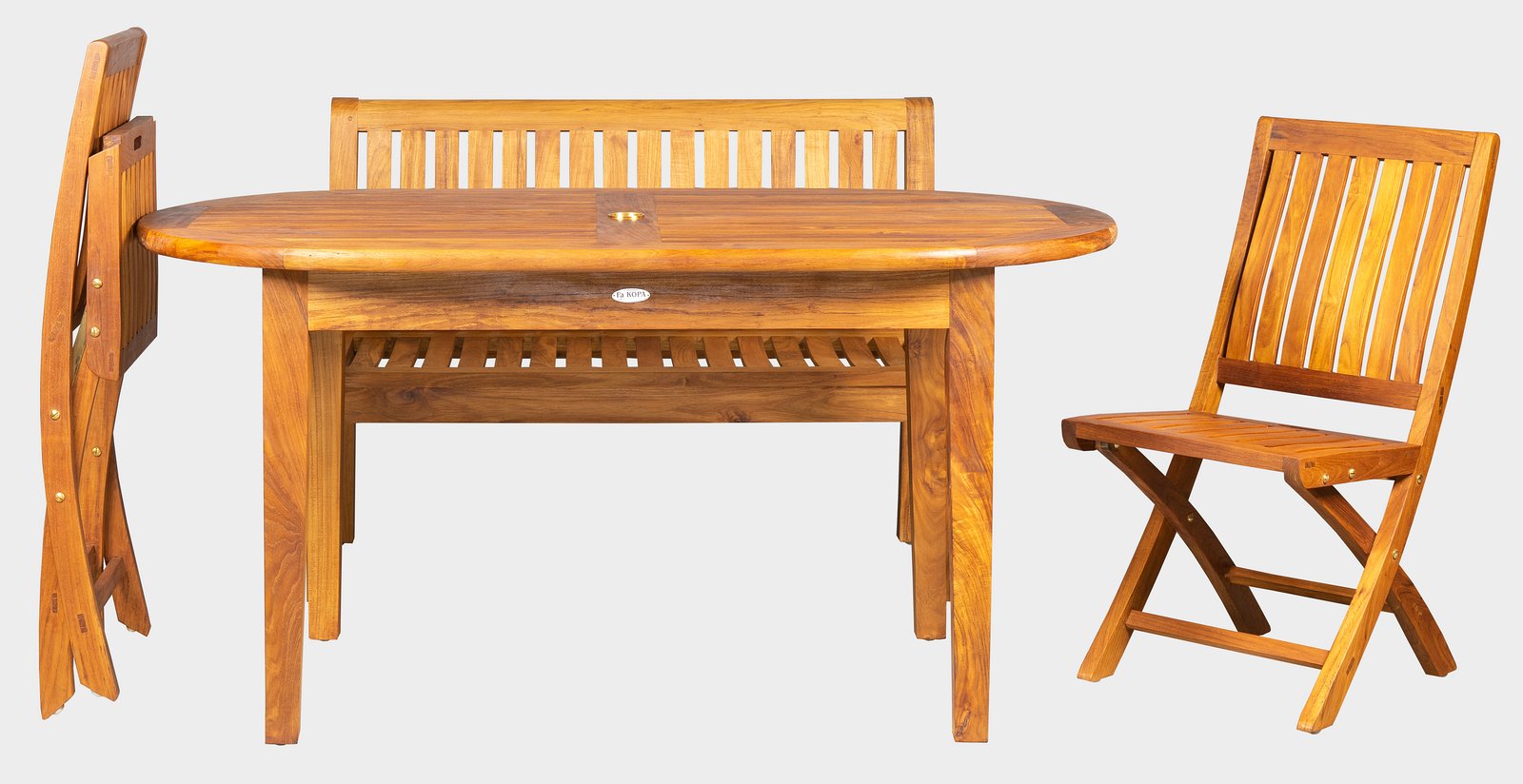 DANTE SET - balkonový set  - kvalitní ratanový, teakový nábytek od RATTAN STUDIO